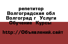 репетитор - Волгоградская обл., Волгоград г. Услуги » Обучение. Курсы   